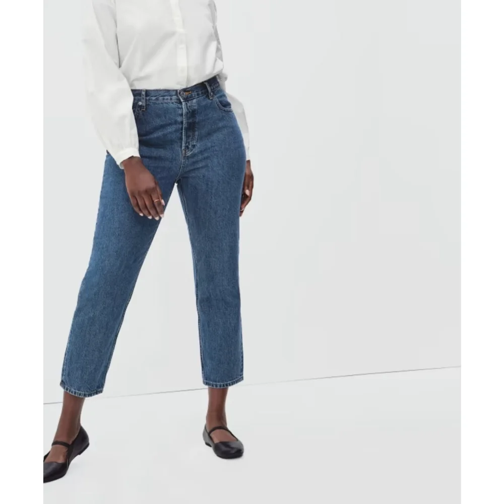 EVERLANE The Curvy 90s Cheeky Jean Size 24 Ankle Button-Fly - Picture 3 of 14